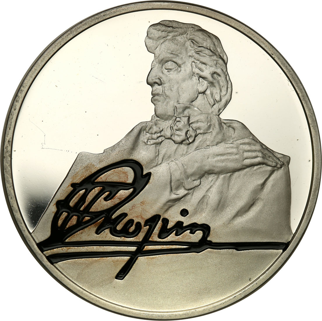Polska. Medal Fryderyk Chopin, srebro